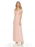 پیراهن پولکی سنگ دوزی صورتی - تصویر 2