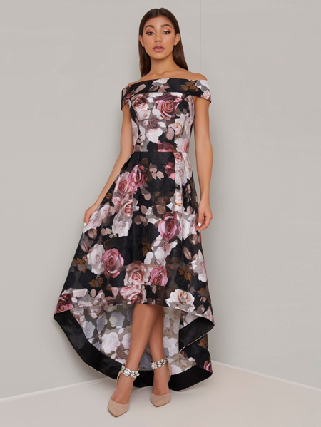 -678411802-2 پیراهن مجلسی گلدوزی طلایی - تصویر 1